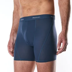 Men'S Aether Boxers With Fly Opening Peninsula Blue