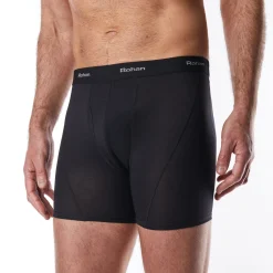 Men'S Aether Boxers With Fly Opening Black