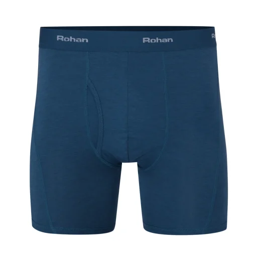 Men'S Aether Boxers With Fly Opening Peninsula Blue