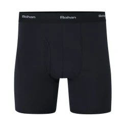 Men'S Aether Boxers With Fly Opening Black