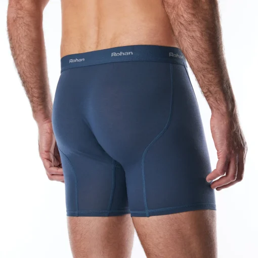 Men'S Aether Boxers With Fly Opening Peninsula Blue