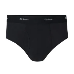 Men'S Aether Briefs With Fly Opening Black