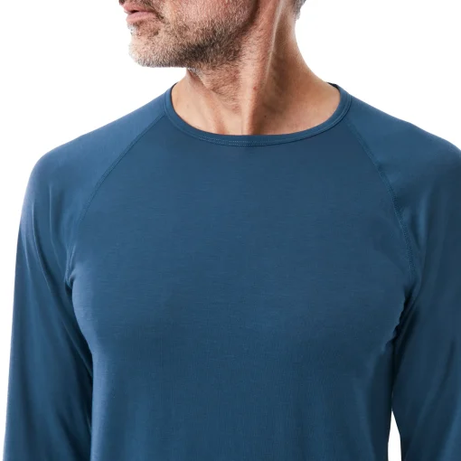 Men'S Aether Long Sleeve T Peninsula Blue