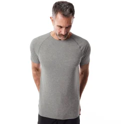 Men'S Aether Short Sleeve T Mid Grey Marl