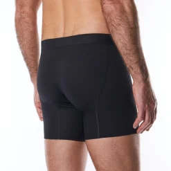 Men'S Alpha Silver Boxers Black