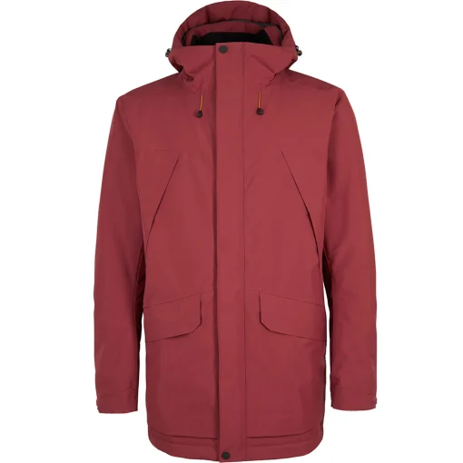 Men'S Aran Waterproof Jacket Auburn Red