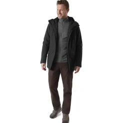 Men'S Aran Waterproof Jacket Black