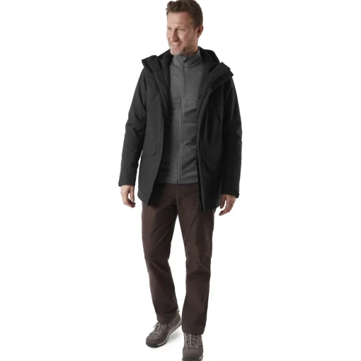 Men'S Aran Waterproof Jacket Black