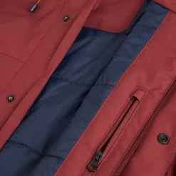 Men'S Aran Waterproof Jacket Auburn Red