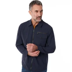 Men'S Arris Long Sleeve Overshirt True Navy