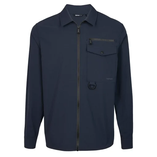 Men'S Arris Long Sleeve Overshirt True Navy