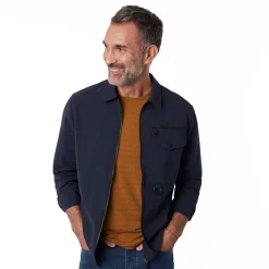 Men'S Arris Long Sleeve Overshirt True Navy