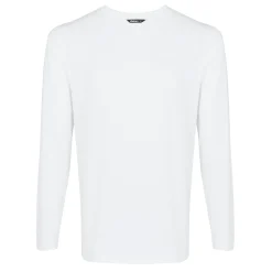 Men'S Basis Long Sleeve T White