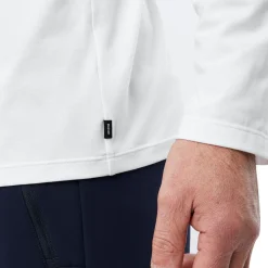 Men'S Basis Long Sleeve T White