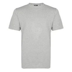 Men'S Basis Short Sleeve T Mid Grey Marl