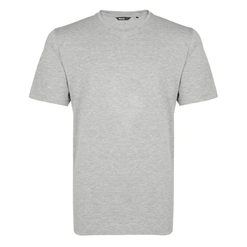 Men'S Basis Short Sleeve T Mid Grey Marl