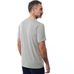 Men'S Basis Short Sleeve T Mid Grey Marl