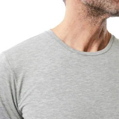 Men'S Basis Short Sleeve T Mid Grey Marl