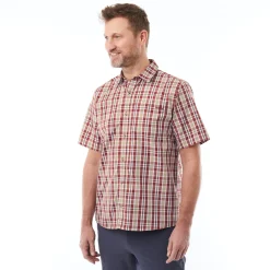 Men'S Coast Short Sleeve Shirt Arizona Red Check