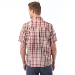 Men'S Coast Short Sleeve Shirt Arizona Red Check