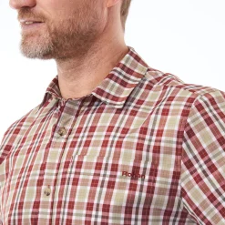 Men'S Coast Short Sleeve Shirt Arizona Red Check