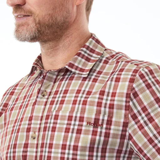 Men'S Coast Short Sleeve Shirt Arizona Red Check