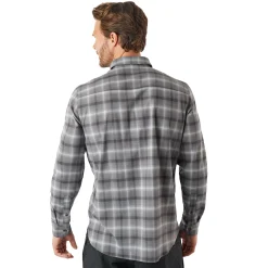 Men'S Dover Long Sleeve Shirt Grey Rock Check
