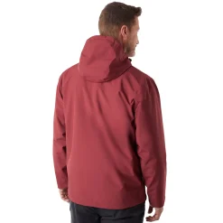Men'S Farne Waterproof Jacket Auburn Red