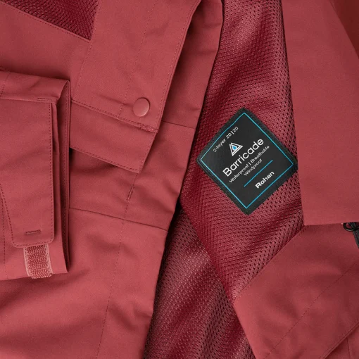 Men'S Farne Waterproof Jacket Auburn Red