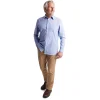 Men'S Finchley Long Sleeve Shirt Ridge Blue Oxford