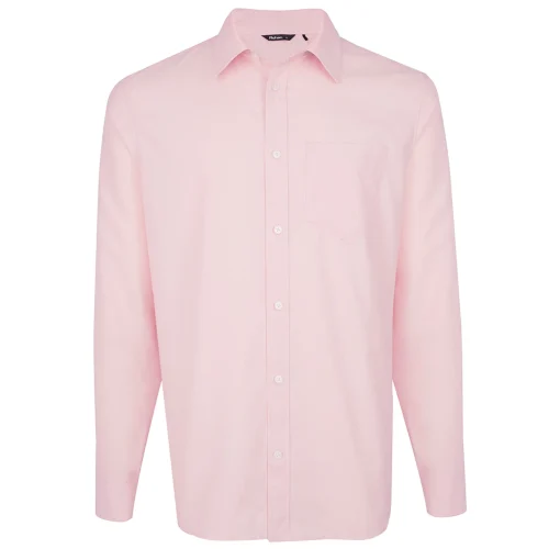 Men'S Finchley Long Sleeve Shirt Light Pink Oxford