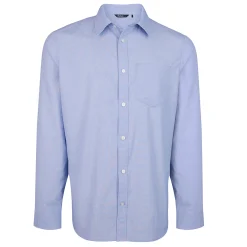 Men'S Finchley Long Sleeve Shirt Ridge Blue Oxford