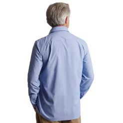 Men'S Finchley Long Sleeve Shirt Ridge Blue Oxford