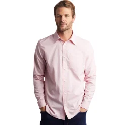 Men'S Finchley Long Sleeve Shirt Light Pink Oxford