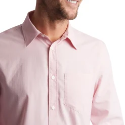 Men'S Finchley Long Sleeve Shirt Light Pink Oxford