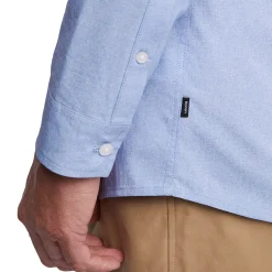 Men'S Finchley Long Sleeve Shirt Ridge Blue Oxford