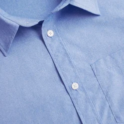 Men'S Finchley Long Sleeve Shirt Ridge Blue Oxford