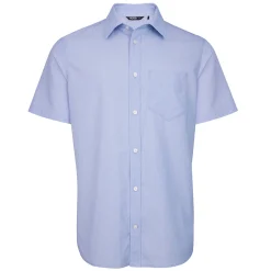 Men'S Finchley Short Sleeve Shirt Ridge Blue Oxford