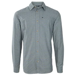Men'S Firth Long Sleeve Shirt Marine Blue Gingham