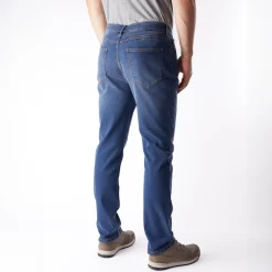 Men'S Flex Tapered Fit Jeans Mid Denim