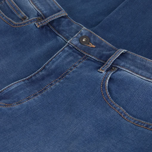 Men'S Flex Tapered Fit Jeans Mid Denim