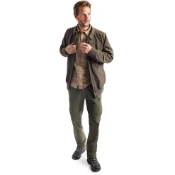 Men'S Frontier Jacket Dark Olive Brown