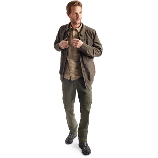 Men'S Frontier Jacket Dark Olive Brown