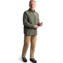 Men'S Frontier Long Sleeve Shirt District Green