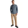 Men'S Frontier Long Sleeve Shirt Slate Grey Marl