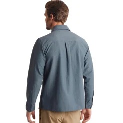 Men'S Frontier Long Sleeve Shirt Slate Grey Marl