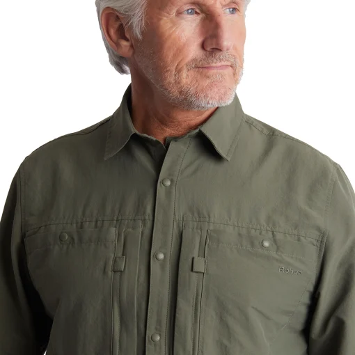 Men'S Frontier Long Sleeve Shirt District Green