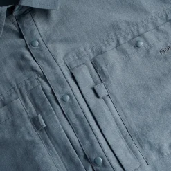 Men'S Frontier Long Sleeve Shirt Slate Grey Marl