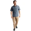 Men'S Frontier Short Sleeve Shirt Slate Grey Marl