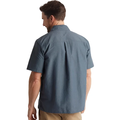 Men'S Frontier Short Sleeve Shirt Slate Grey Marl